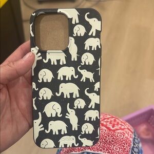 Pela Black and White Elephant Phone Case